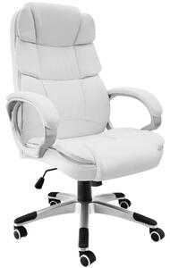 Tectake 404781 kancelárska stolička jonas - biela