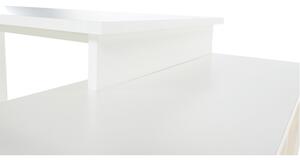 Tempo Kondela Písací stôl, biela/sivá, DALTON 2 NEW VE 02