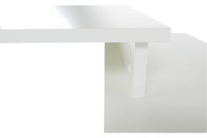 KONDELA Písací stôl, biela/sivá, DALTON 2 NEW VE 02