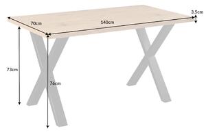 Dizajnový písací stôl Giuliana X 140 cm dub