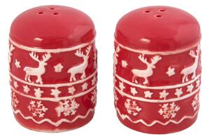 Soľnička a korenička Cosy Winter - Ø 5 * 7 cm - Clayre & Eef