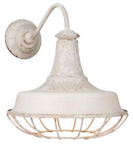 Nástenná biela vintage lampa - 35*46*39 cm - Clayre & Eef