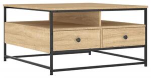 Konferenčný stolík dub sonoma 80x80x45 cm kompozitné drevo