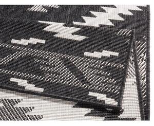 Čierno-krémový vonkajší koberec NORTHRUGS Malibu, 80 x 150 cm