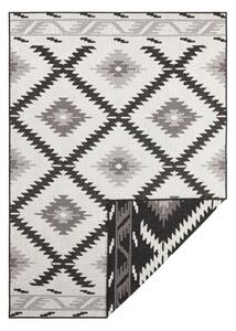 Čierno-krémový vonkajší koberec NORTHRUGS Malibu, 80 x 150 cm