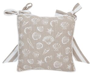 Podsedák bez výplne Sea Shells - 40 * 40 cm - Clayre & Eef