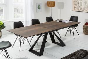 Jedálenský stôl HARMONY 180-230 cm - tmavohnedá