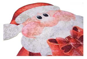 Červeno-biely koberec Vitaus Santa, 60 × 100 cm