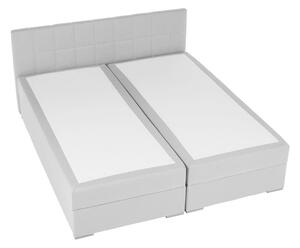 KONDELA Boxspringová posteľ 160x200, svetlosivá, FERATA KOMFORT