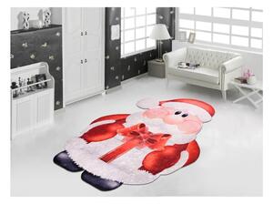 Červeno-biely koberec Vitaus Santa, 80 × 150 cm
