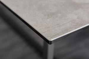 Jedálenský stôl SYMBIO 200 cm - sivá, čierna