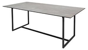 Jedálenský stôl SYMBIO 200 cm - sivá, čierna