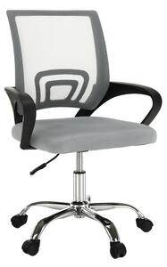 TEMPO Kancelárska stolička, šedá / čierna, DEX 4 NEW
