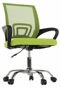 KONDELA Kancelárska stolička, zelená/čierna, DEX 2 NEW