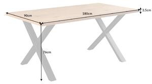 Dizajnový jedálenský stôl Giuliana X 180 cm dub
