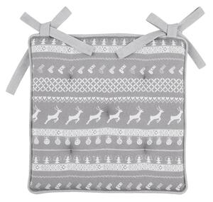 Podsedák s výplňou Nordic Grey - 40 * 40 cm - Clayre & Eef