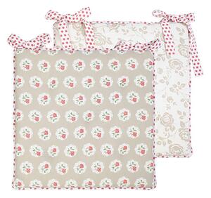 Obojstranný podsedák s výplňou Dots & Roses - 40 * 40 cm - Me&Marie