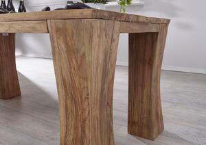 OXANA Jedálenský stôl 240x100x78, neošetrený, teak,prírodná