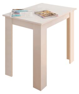 TEMPO Jedálenský stôl, biela, 86x60 cm, TARINIO