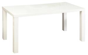 KONDELA Jedálenský stôl, biela vysoký lesk HG, 120x80 cm, ASPER NEW TYP 2