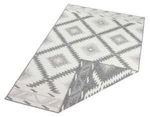 Sivo-krémový vonkajší koberec NORTHRUGS Malibu, 230 x 160 cm