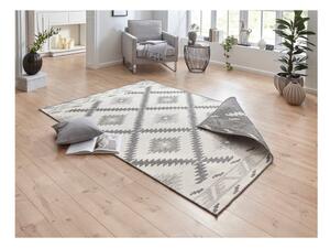 Sivo-krémový vonkajší koberec NORTHRUGS Malibu, 170 x 120 cm