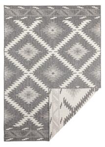 Sivo-krémový vonkajší koberec NORTHRUGS Malibu, 170 x 120 cm