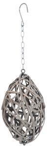 Dekorácie závesné ratanové vajcia - Ø 15*26 cm - Clayre & Eef