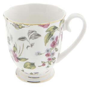 Porcelánový hrnček s malými kvetmi - 11 * 8 * 10 cm - Clayre & Eef