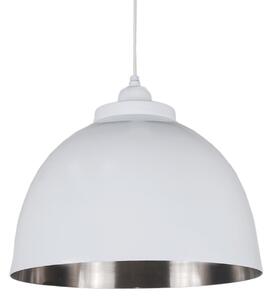 Bielé závesné kovové svetlo Capri - Ø 32*22 cm - Collectione