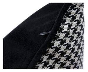 Čierno-biela obliečka na vankúš WeLoveBeds Check, 40 × 60 cm