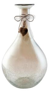 Dekoratívna sklenená váza s popraskaním - O21 * 38 cm - Clayre & Eef