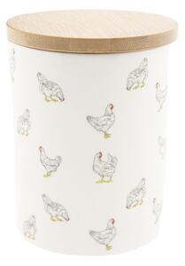 Keramická dóza Lucky Chicken - Ø 10*13 cm - Clayre & Eef