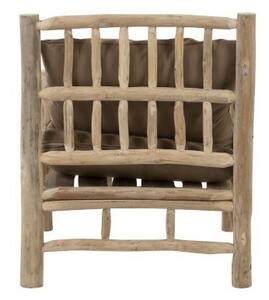 Drevené kreslo Teak - 75 * 90 * 90 cm - J-Line by Jolipa