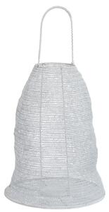 Biela drôtená lampáš Gauze white - Ø 40*48 cm - J-Line by Jolipa
