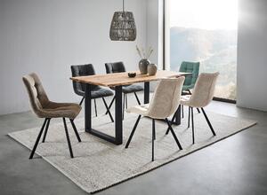 JEDÁLENSKÝ STÔL, akácia, čierna, farba akácie, 160/85/76 cm Linea Natura - Obývacie zostavy