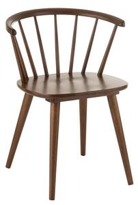 Hnedá jJídelní stoličky Armrest Vintage- 54 * 53 * 75 cm - J-Line by Jolipa