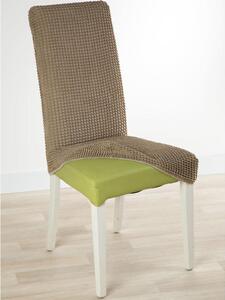 Super strečové poťahy GLAMOUR oriešková stoličky s operadlom 2 ks 40 x 40 x 60 cm