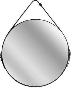 Tutumi - Okrúhle zrkadlo Loft - čierna - 60 cm