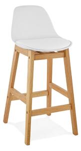 Biela barová stolička Kokoon Elody, výška 86,5 cm