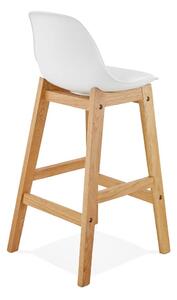 Biela barová stolička Kokoon Elody, výška 86,5 cm