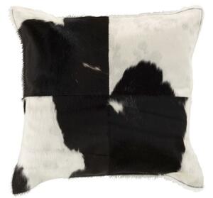 Kožený vankúš s výplňou Cow - 45 * 45cm - J-Line by Jolipa
