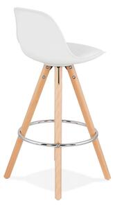 Biela barová stolička Kokoon Anau, výška sedu 64 cm