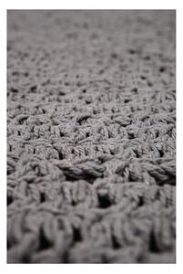 Sivý ručne háčkovaný bavlnený koberec Nattiot Alma, ⌀ 120cm