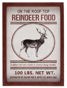 Obraz Jelen Reindeer food - 27 * 3 * 37 cm - Clayre & Eef