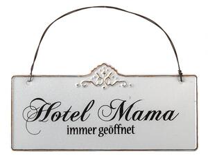 Plechová nástenná ceduľa Mama Hotel - 21 * 15 cm - Clayre & Eef
