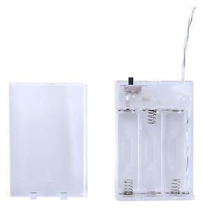 Transparentná LED svetelná reťaz v tvare štipcov DecoKing Pin, 20 svetielok, dĺžka 3,35 m