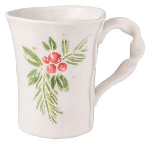 Nepravidelný hrnček sa zatočeným uchom - 13 * 9 * 11 cm / 0,3L - Clayre & Eef