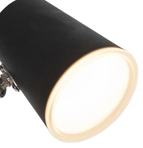 Moderná stojaca lampa čierna 3-žiarovka vrátane LED stmievateľná - Coupe