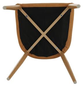 KONDELA Jedálenská stolička, hnedá camel/buk, IMPERIA